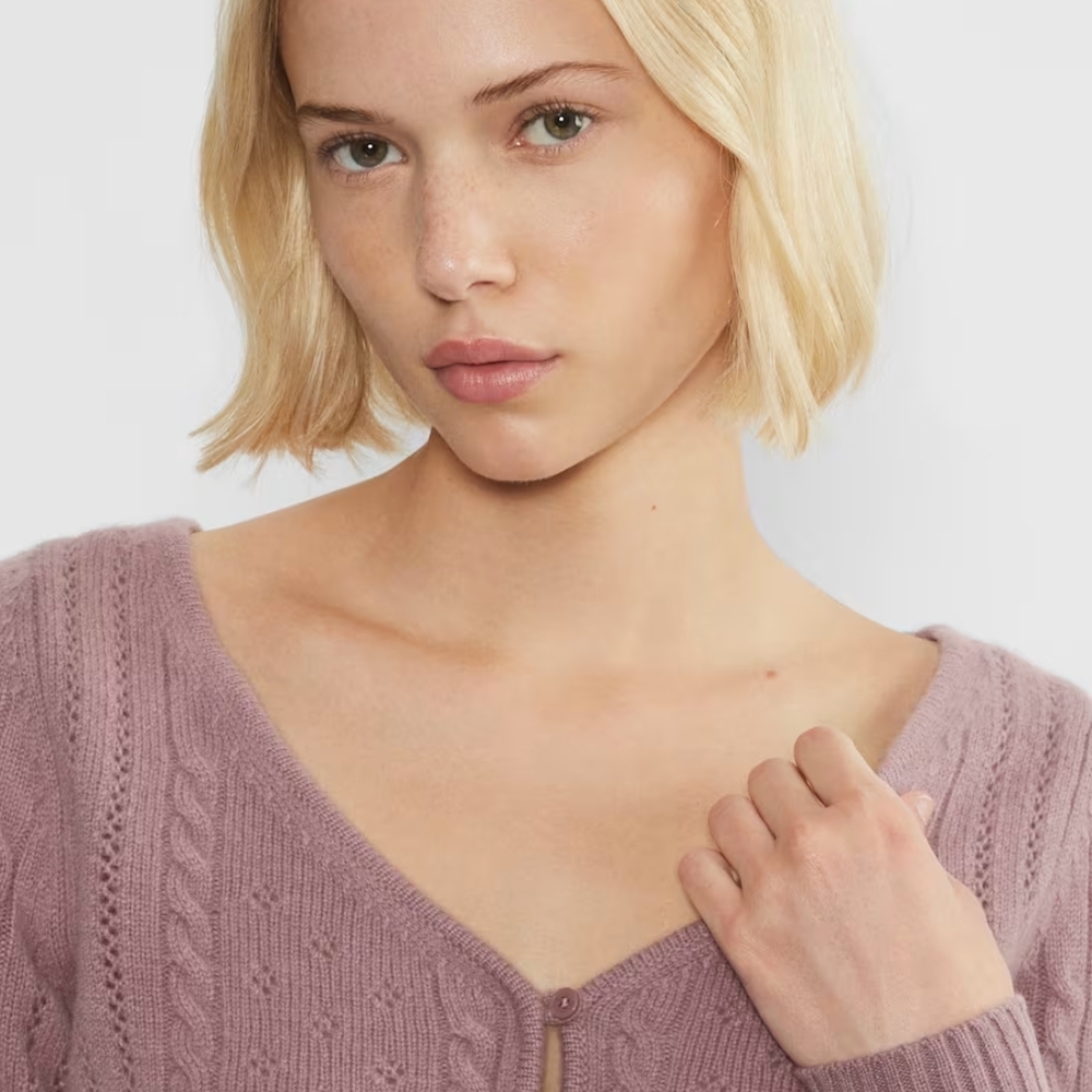 Sunday Best Pink Cable Knit